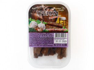 Спинка янтарная с перцем: Сурские гренки Чеснок с зеленью (100 гр)