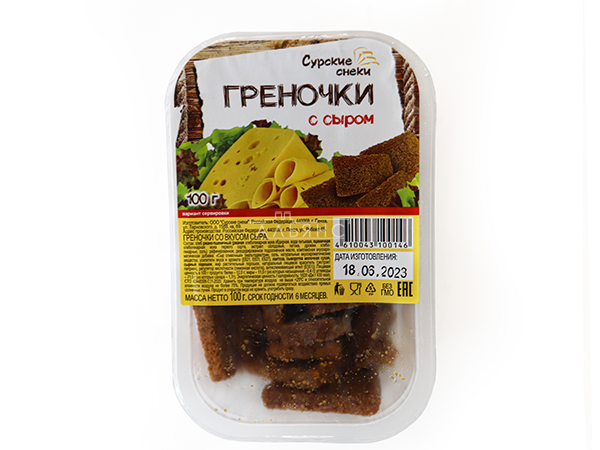 Сурские гренки со вкусом Сыра (100 гр) в Коньково