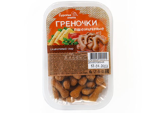 Сурские (ПШЕНИЧНЫЕ) Сливочный сыр (100 гр) в Коньково