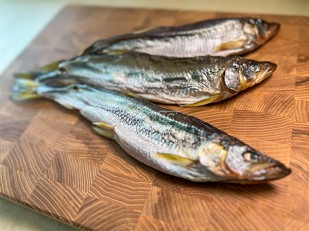 Тарань вяленая (Азовская): Корюшка с икрой вяленая ГОСТ (крупная)