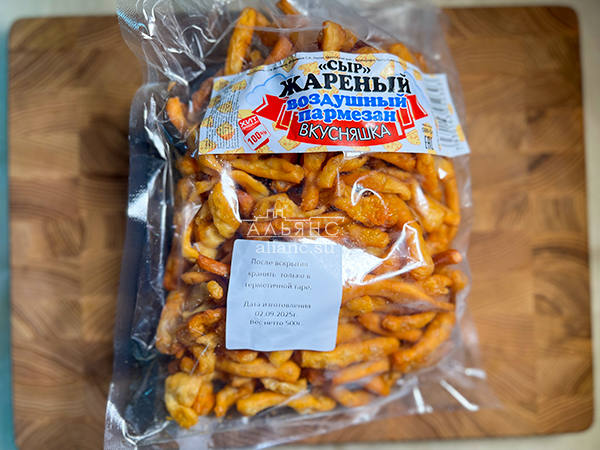 Жареный сыр "ВКУСНЯШКА" со вкусом пармезан (500 гр) в Коньково