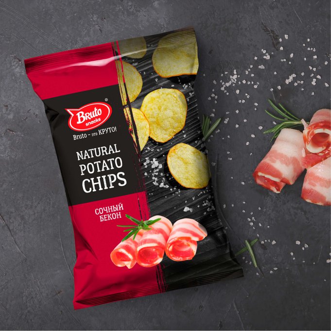 Картофель «Бруто» со вкусом бекона 70 гр. в Коньково
